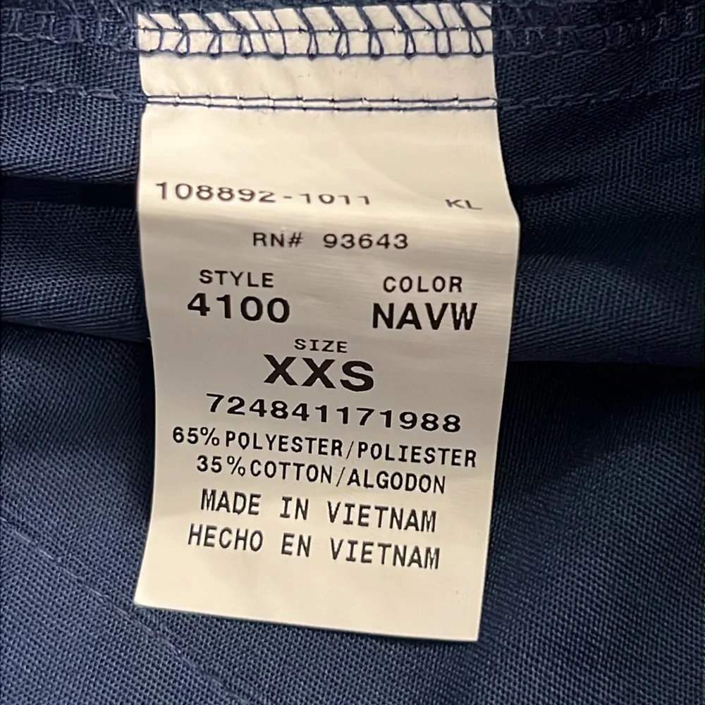 NWT Cherokee Workwear Unisex 3-Pocket Drawstring Scrub Pants, XXS